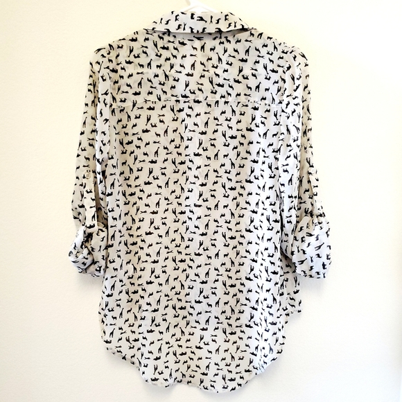 Xhileration Safari Animal Print Blouse - Picture 3 of 7